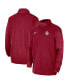 ფოტო #1 პროდუქტის Men's Crimson Oklahoma Sooners 2023 Coach Half-Zip Hooded Jacket