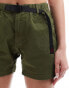 Gramicci cotton twill shorts with strap buckle in khaki Mittelgrün, L - фото #5