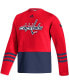 Фото #3 товара Men's Red Washington Capitals Logo Aeroready Pullover Sweater