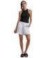 ფოტო #4 პროდუქტის Women's Crinkled Darted-Waist Shorts