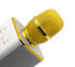 Technaxx BT-X31, Karaoke-Mikrofon, Kabellos, Bluetooth, 2400 MHz, Gold, Weiß, 6 W