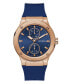 Фото #1 товара Часы Guess Multi-Function Blue Silicone45mm