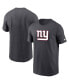 ფოტო #1 პროდუქტის Men's Charcoal New York Giants Primary Logo T-Shirt