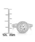 Cubic Zirconia Sterling Silver Clear Bezel-set Cubic Zirconia Ring