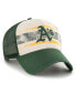 Фото #3 товара Men's Cream, Green Oakland Athletics Breakout MVP Trucker Adjustable Hat