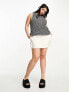 Фото #3 товара ASOS DESIGN Curve relaxed knitted tank top in open stitch in black