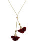 Фото #1 товара I.N.C. International Concepts fabric Flower 37" Lariat Necklace, Created for Macy's