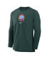 Men's Hunter Green Colorado Rockies Authentic Collection City Connect Player Tri-Blend Performance Pullover Jacket
