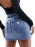 Фото #1 товара Guess Originals co-ord denim belt skirt in medium wash