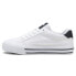 Фото #3 товара Puma Court Classic Vulc Retro Logo Lace Up Mens White Sneakers Casual Shoes 395