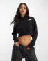 Фото #2 товара The North Face Trend cropped fleece hoodie in black