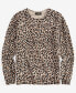 Women's 100% Cashmere Leopard-Print Crewneck Sweater, Created for Macy's