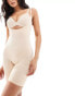 Spanx Everyday Seamless open-bust mid-thigh bodysuit in beige