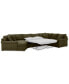 Фото #2 товара Wrenley 170" 3-Pc. Fabric Sectional Full Sleeper Cuddler Chaise Sofa, Created for Macy's
