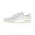 Фото #5 товара Reebok Club C 85 Vintage Mens Beige Leather Lace Up Lifestyle Sneakers Shoes