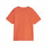 Child's Short Sleeve T-Shirt Puma Power Colorblock Dark Orange