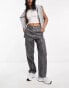 Фото #4 товара ASOS DESIGN seam detail cargo trouser in grey with contrast stitch