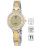 ETT ELS-12148-61M Diamond Lady Solar Drive Titan Ladies Watch 28mm 5ATM