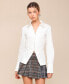 Фото #1 товара Women's Cut-Away Button-Up Shirt