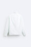 Фото #8 товара Рубашка оксфорд из рельефной ткани ZARA