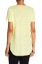 Acrobat 153152 Women's Hi-Lo Linen Tee Short Sleeve Lemon Sz. Medium