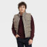 Фото #1 товара Men's Corduroy Collar Midweight Puffer Jacket - Goodfellow & Co Brown M