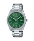 ფოტო #1 პროდუქტის Men's Three-Hand Quartz Silver-Tone Stainless Steel Watch 38.5mm