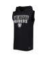 Фото #2 товара Men's Black Las Vegas Raiders Relay Sleeveless Pullover Hoodie