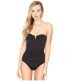 Фото #2 товара Tommy Bahama Women's 173004 Pearl Convertible One-Piece Swimsuit BLACK Size 12