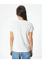 Kadın T-shirt Beyaz 4sak50145ek