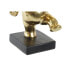 Decorative Figure DKD Home Decor 19 x 14 x 20,5 cm Elephant Black Golden (2 Units)