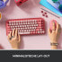 Фото #5 товара Logitech POP Keys Wireless Mechanical Keyboard With Emoji Keys - Mini - Bluetooth - Mechanical - QWERTY - Pink