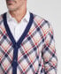 Фото #3 товара Men's Bright Plaid V-Neck Cardigan Sweater, Created for Macy's