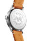 ფოტო #1 პროდუქტის Women's Swiss Automatic Heritage Classic Brown Leather Strap Watch 39mm