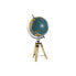 Земной глобус DKD Home Decor Синий Коричневый PVC Металл Древесина манго 22 x 22 x 45 cm