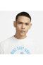 Фото #5 товара Dri-Fit Uv Hyverse Men's Short-Sleeve Fitness Beyaz Erkek T-shirt