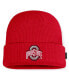 Фото #1 товара Men's Scarlet Ohio State Buckeyes On-Field Terra Waffle Cuffed Knit Hat