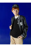 Фото #1 товара Детская куртка с воротником-стойкой LC WAIKIKI Куртка с воротником-коллоколом для мальчика в кожаном стиле