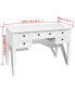 Фото #3 товара White Writing Desk with 5 Drawers