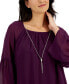 Фото #2 товара Women's Solid Tiered Necklace Top, Created for Macy's