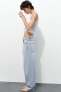 Mid-rise tailored balloon jeans