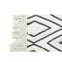 Carpet DKD Home Decor 160 x 250 x 0,7 cm Black Polyester Cotton White Rhombus Boho