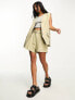 Фото #7 товара River Island Petite co-ord tailored shorts in khaki