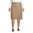 Plus Size School Uniform Solid A-line Skirt Below the Knee