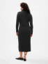 Фото #6 товара CashSoft Turtleneck Maxi Sweater Dress