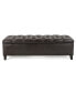 Фото #1 товара Ottilie Contemporary Button-Tufted Storage Ottoman Bench