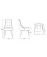 Фото #20 товара Fifth Avenue 2-Piece Beech Wood Faux Leather Upholstered Dining Chair Set