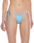 Monica Hansen Beachwear Money Maker Side Tie String Bikini Bottom Women's Blue S - фото #1