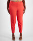 ფოტო #1 პროდუქტის Plus Size Classic Mid Rise Ankle Pants