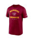 Men's Burgundy Washington Commanders Arch Legend T-shirt